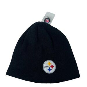 Pittsburgh Steelers Knit Beanie Hat Skull Cap NFL Team Apparel Logo Football NWT